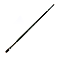 Silver Brush Ruby Satin Series Long-Handle Paint Brush 2503, Size 6, Filbert Bristle, Synthetic, Green 1 thumbnail image