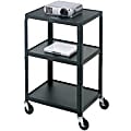 Bretford Basics Adjustable A/V Cart A2642E - Cart - for TV, overhead projector, VCR - steel - black - screen size: 13"-20" 1 thumbnail image