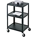 Bretford Basics Adjustable A/V Cart A2642E - Cart - for TV, overhead projector, VCR - steel - black - screen size: 13"-20"