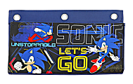 Innovative Designs 3-Ring Licensed Expandable Pencil Pouch, 6-1/4" x 10", Sonic the Hedgehog 1 thumbnail image