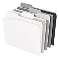 Office Depot® Brand File Folders, 1/3 Cut, Letter Size, Assorted Grayscale Colors, Box Of 100 Folders 1 thumbnail image