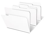 Office Depot® Brand File Folders, 1/3 Cut, Letter Size, White, Box Of 100 Folders 1 thumbnail image