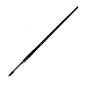 Silver Brush Ruby Satin Series Long-Handle Paint Brush 2500, Size 6, Round Bristle, Synthetic, Green 1 thumbnail image