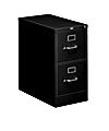 HON® 310 26-1/2"D Vertical 2-Drawer Letter-Size File Cabinet, Metal, Black
