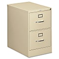 HON® 310 26-1/2"D Vertical 2-Drawer Legal-Size File Cabinet, Metal, Putty