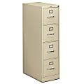 HON® 310 26-1/2"D Vertical 4-Drawer Letter-Size File Cabinet, Putty 1 thumbnail image