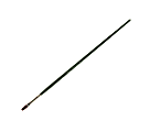 Silver Brush Ruby Satin Series Long-Handle Paint Brush 2501, Size 2, Flat Bristle, Synthetic, Green 1 thumbnail image