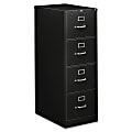 HON® 310 26-1/2"D Vertical 4-Drawer Legal-Size File Cabinet, Black