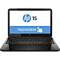 HP TouchSmart 15-r100 15-r137ds 15.6" Touchscreen LCD Notebook - Intel Pentium N3540 Quad-core (4 Core) 2.16 GHz - 8 GB DDR3L SDRAM - 1 TB HDD - Windows 8.1 64-bit - 1366 x 768 - BrightView - Sparkling Black 1 thumbnail image