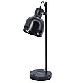 Realspace™ Brevins LED Desk Lamp With Wireless Charger And USB Port, 20-1/2"H, Black 1 thumbnail image
