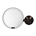 simplehuman Wall Mount Sensor Mirrors, 9-1/8”H x 13-13/16”W x 3-1/8”D, Dark Bronze, Hardwired