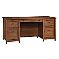 Sauder® Edge Water Executive Desk, Auburn Cherry