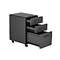 VARIDESK® 15-3/4"W x 19-5/8"D Lateral 3-Drawer Mobile File Cabinet, Gray