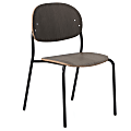 KFI Studios Tioga Guest Chair, Dark Chestnut/Black