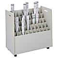 Safco® Mobile Roll File, 50 Compartments, 2 3/4" Tubes 1 thumbnail image