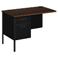 HON® Metro Classic 42"W Desk Return, Mocha/Black 1 thumbnail image