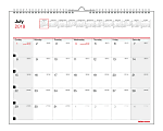 Office Depot® Brand Monthly Academic Wall Calendar, 8 1/2" x 11", 30% Recycled, July 2018 to June 2019 1 thumbnail image
