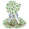 Amscan Christmas Holly Cellophane Cookie Tray Bags, 18" x 16", Pack Of 30 Bags 1 thumbnail image