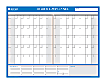 Blue Sky® Non-Dated Erasable/Reversible Wall Planner, 29 3/4" x 22 3/4", 60/30 Day