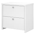 kathy ireland® Office by Bush Business Furniture Echo Lateral File Cabinet, Pure White, Standard Delivery