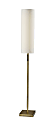 Adesso Matilda LED Floor Lamp With Smart Switch, 62"H, White/Antique Brass 1 thumbnail image