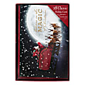Markings by C.R. Gibson® Holiday Cards With Envelopes, 5" x 7", Believe In The Magic Santa, Pack Of 18