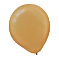Amscan Pearlized Latex Balloons, 12", Gold, Pack Of 72 Balloons, Set Of 2 Packs