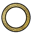 Carson-Dellosa Sparkle And Shine Single Cut-Outs, Gold Glitter Dots, 8 7/16"H x 6"W x 9/16"D, Pack Of 36 Cut-Outs 1 thumbnail image