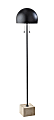 Adesso Wilder Floor Lamp, 62"H, Black/Travertine 1 thumbnail image