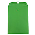 JAM Paper® Open-End 9" x 12" Catalog Envelopes, Clasp Closure, 30% Recycled, Green, Pack Of 10 1 thumbnail image