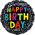 Amscan Birthday Foil Balloon, 18", Doodles 1 thumbnail image