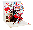 Up With Paper Valentine's Day Pop-Up Greeting Card With Envelope, 5 1/4" x 5 1/4", Woodland Valentine 1 thumbnail image