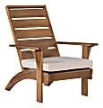 Linon Dixon Outdoor Chair With Cushion, Brown