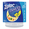 Ziploc® Brand Twist 'n Loc Small Containers - Food Container - Dishwasher Safe - Microwave Safe - Clear - 3 Piece(s) / Pack