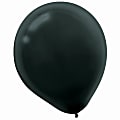 Amscan Latex Balloons, 12", Jet Black, 15 Balloons Per Pack, Set Of 4 Packs 1 thumbnail image