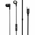 Maxell Sync Up Type C Earbuds - Stereo - USB Type C - Wired - Earbud - Binaural - In-ear - Black
