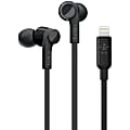 Belkin SOUNDFORM Wired Earbuds with Lightning Connector - Stereo - Lightning Connector - Wired - Earbud - Binaural - In-ear - 3.67 ft Cable - Black