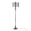 LumiSource Ashland Floor Lamp, 63"H, White/Polished Nickel 1 thumbnail image