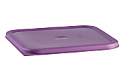 Cambro Seal Covers For 2-4 Qt Camwear CamSquare Containers, Allergen-Free Purple, Pack Of 6 Covers