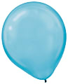 Amscan Latex Balloons, 12", Caribbean Blue, 15 Balloons Per Pack, Set Of 4 Packs
