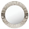 PTM Images Framed Mirror, Round, 28"H x 28"W, Crude