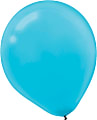 Amscan Glossy Latex Balloons, 9", Caribbean Blue, 20 Balloons Per Pack, Set Of 4 Packs