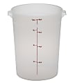 Cambro Translucent Round Food Containers, 8 Qt, Pack Of 12 Containers