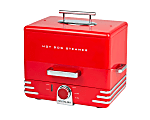 Nostalgia Hot Dog Steamer, 9-1/4” x 11-1/4”, Red