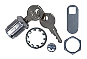 Rubbermaid® Commercial Cleaning Cart Replacement Lock and Keys for Cleaning Carts, Silver 1 thumbnail image