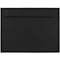 JAM Paper® Booklet Envelopes, 9" x 12", Gummed Seal, Smooth Black, Pack Of 25