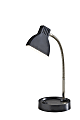 Adesso Simplee Slender LED Desk Lamp, 13-1/2"H, Black/Brushed Steel/Black 1 thumbnail image