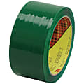 Scotch® 373 Carton-Sealing Tape, 3" Core, 2" x 55 Yd., Green, Pack Of 6