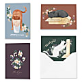 All Occasion Thank You "Feline Affection" Greeting Card Assortment With Blank Envelopes, 4-7/8" x 3-1/2", Pack of 24 1 thumbnail image