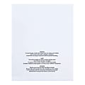 Partners Brand 2 Mil Flat Suffocation Warning Poly Bags, 8" x 10", Clear, Case Of 100 1 thumbnail image